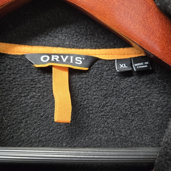 Orvis Black Sweater Fleece Jacket - XL - Picture 3 of 11